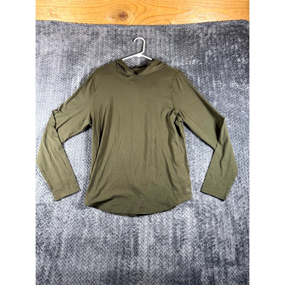 VRST Hoodie Mens Small Olive Green Cotton Stretch Casual Long Sleeve Pullover